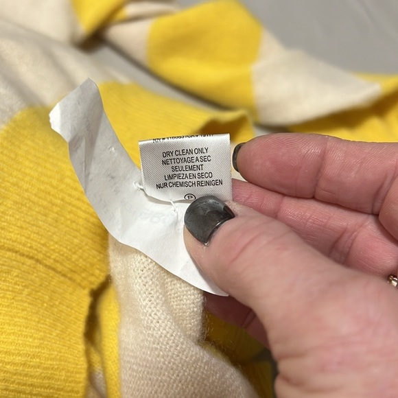 Minnie Rose Cashmere Stripe Happy Face Sweater Size XS - Picture 10 of 10